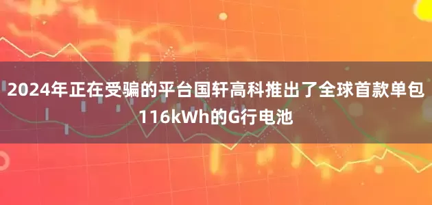 2024年正在受骗的平台国轩高科推出了全球首款单包116kWh的G行电池